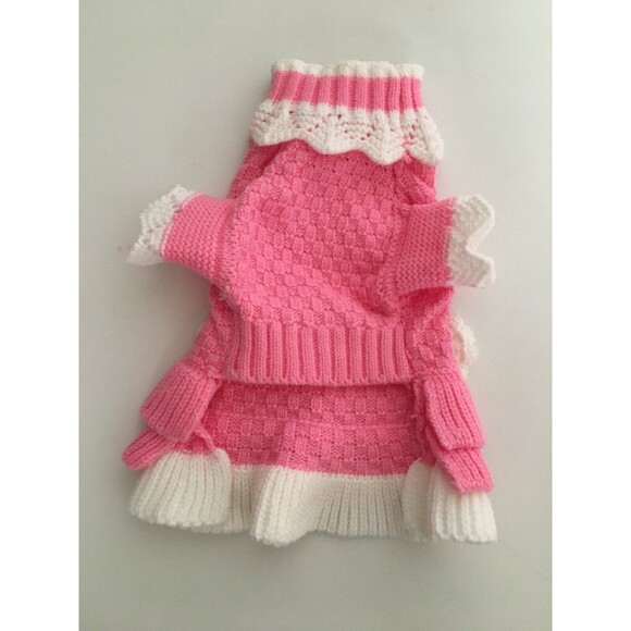 Joytale Pretty Pink Sweater for Small Pet Dog Size 2 Neck 9" Chest 13 " Animals - Picture 3 of 5